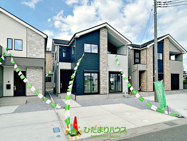 久喜市野久喜4期　新築一戸建て　05　リガーレの外観|外観は周囲の景観と調和しており、好印象です！