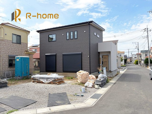つくば市高見原1丁目23-P1　新築戸建て　2号棟の外観|2026年7月完成予定！近隣の同仕様完成物件をご見学いただけます♪