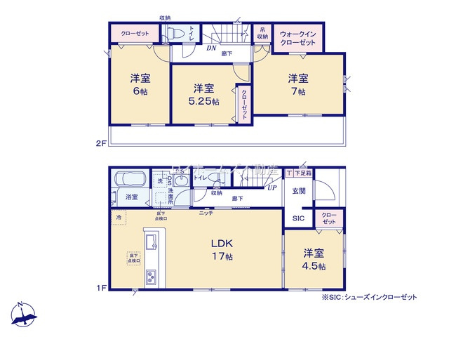 【間取り】 | 海部郡大治町大字堀之内字郷中267『仲介料無料』新築戸建て | 1号棟