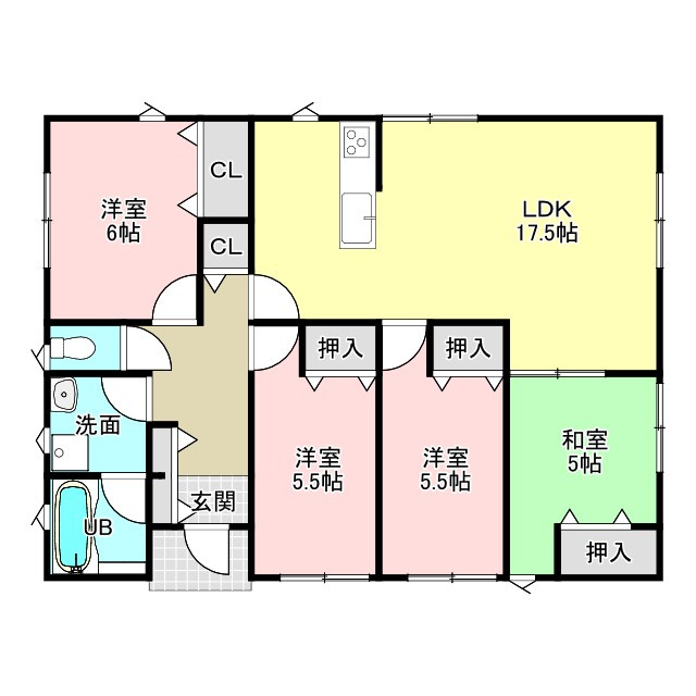 西坂元町　新築戸建ての間取り