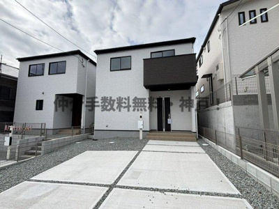 【外観】 | 神戸市須磨区北落合5丁目　新築戸建1号棟　仲介手数料無料！ | 外観は落ち着いています