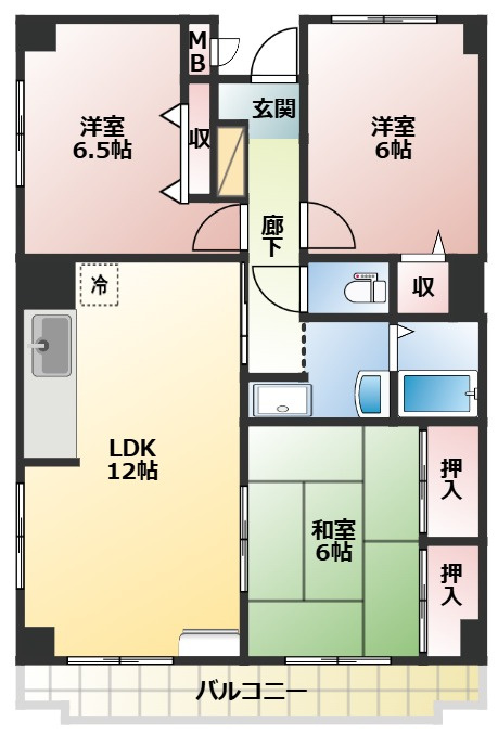 ハーヴェスト本郷の間取り