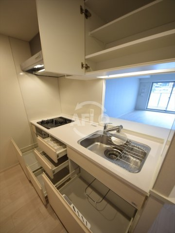 OPUS RESIDENCE SHINSAIBASHI SOUTHのキッチン|OPUS RESIDENCE SHINSAIBASHI SOUTH　キッチン収納