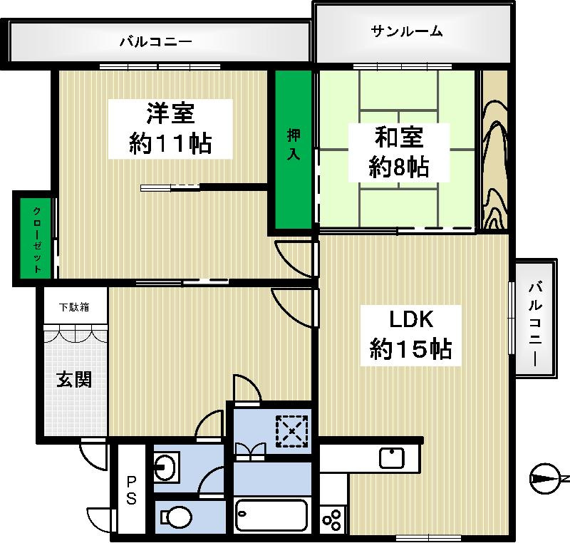 レジデンス川島の間取り