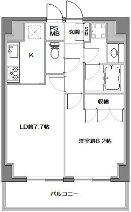 藤和シティコープ新中野Ⅲの間取り|間取りです。