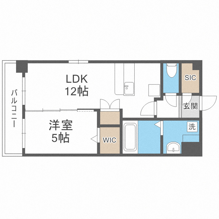 スプランディッド新大阪EASTの間取り