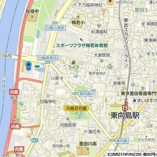 【地図】リバーサイド隅田セントラルタワーパレス
