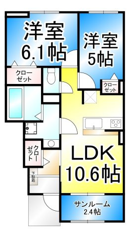 ベルデ・Sの間取り