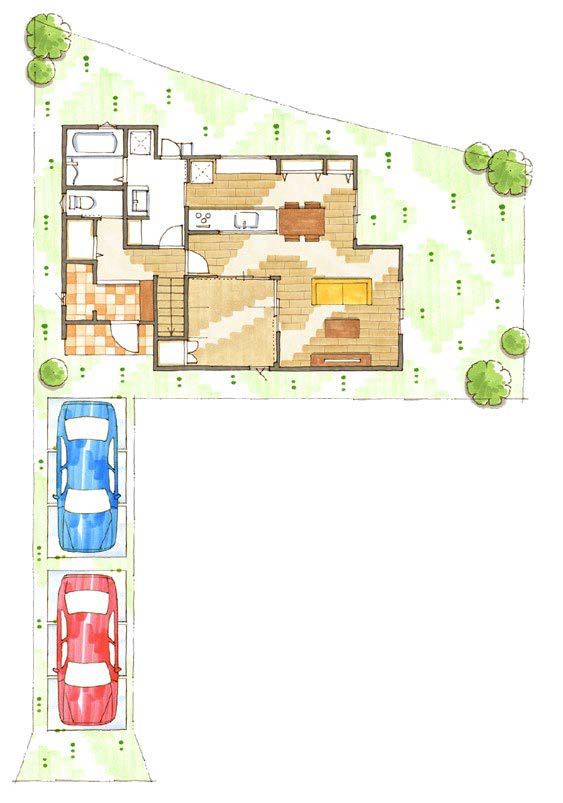 月輪12号地　新築戸建の間取り