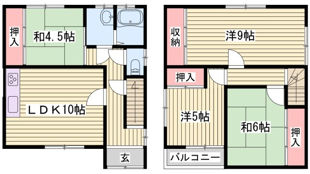氷室団地（山冨）の間取り