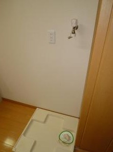 【設備】 | 藤月マンション | 室内洗濯機置き場。
