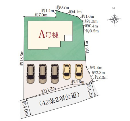 島田市旭２丁目の区画図