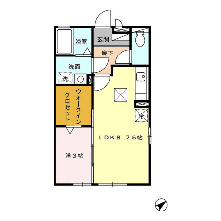 メゾンミュー　A棟 の間取り