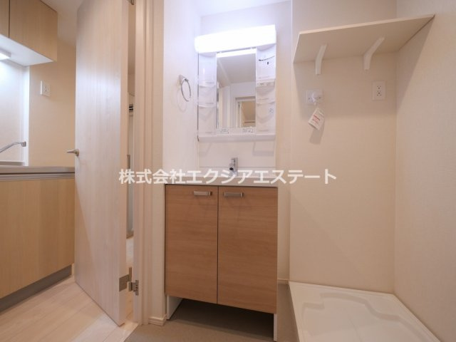 ハーモニーテラス墨江Ⅱの独立洗面台