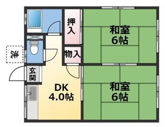 【間取り】 | ハイツクローバー