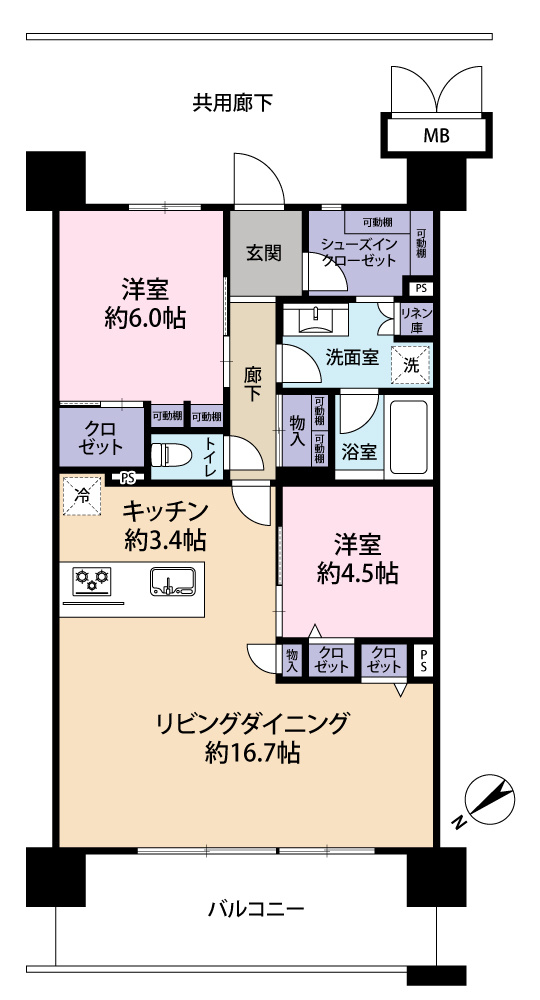 ブランシエラ那覇開南プレミストの間取り