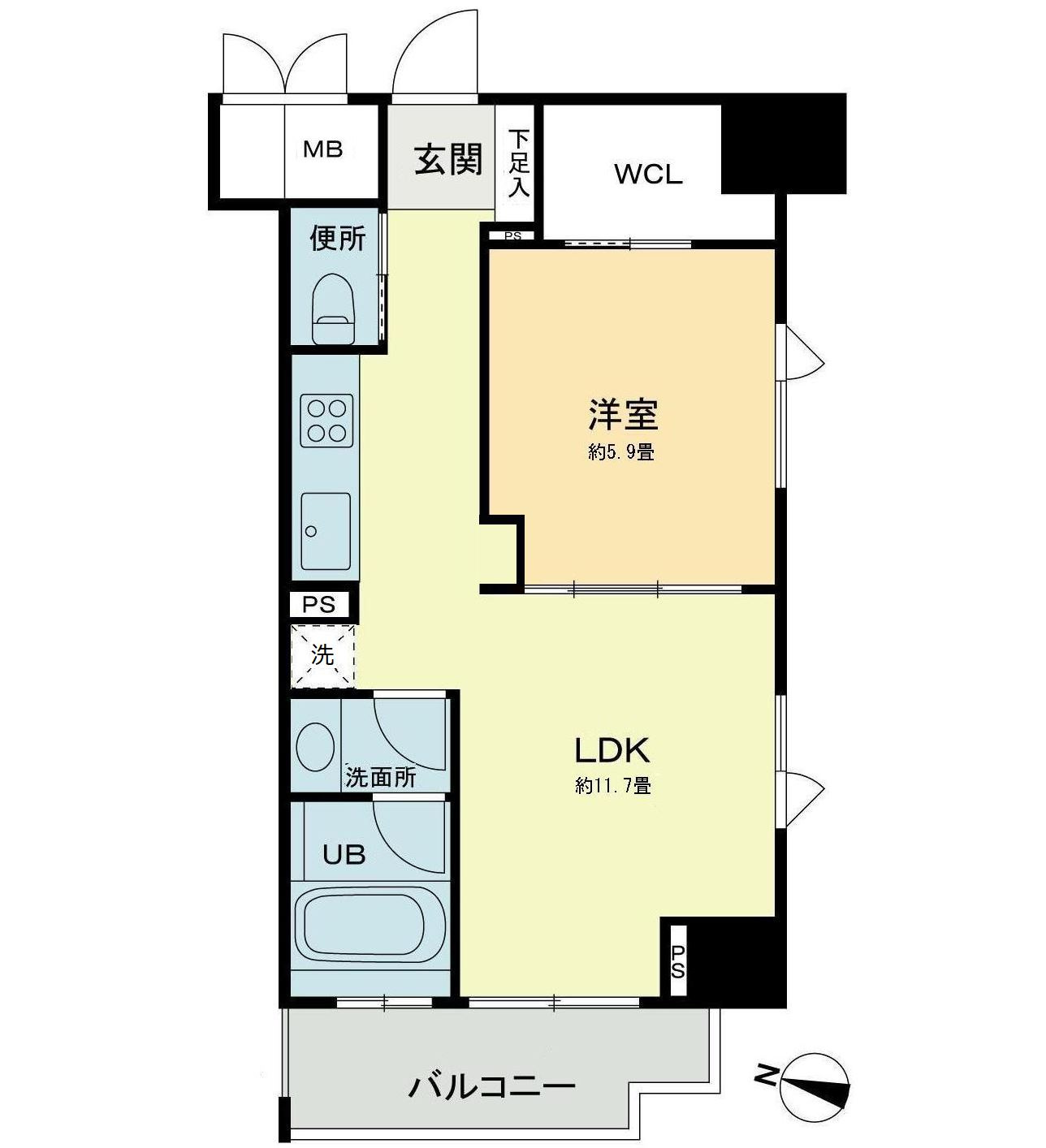 ベルファース本郷弓町の間取り