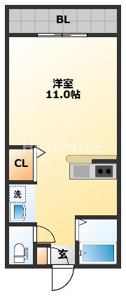 西村マンションの間取り