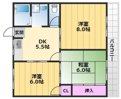 【間取り】 | サンヴェール城東