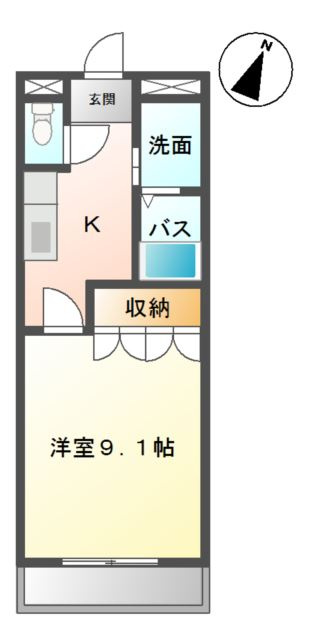エスポアハイツ　Ｍの間取り