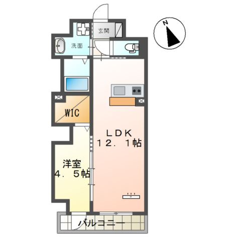 Tiara本町の間取り