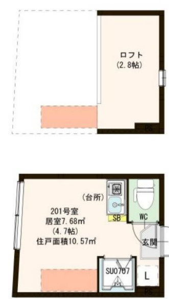ハーモニーテラス北大塚の間取り
