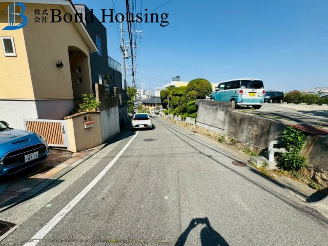 JR垂水駅徒歩圏内　山手1丁目　新築限定1棟の前面道路含む現地写真