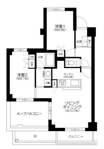 Ｔ’ｓ　garden六郷土手の間取り|間取りです。