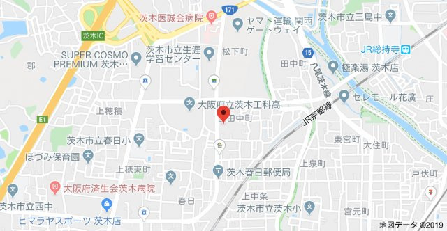 マウントビュー西田中の地図