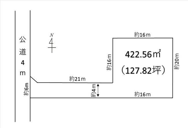 【土地図】 | 深谷市蓮沼　450万　土地