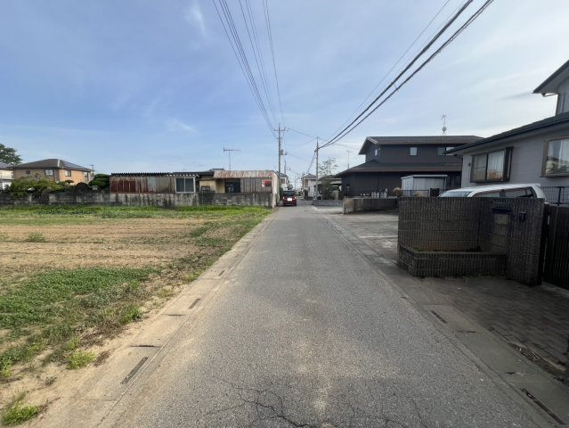 【前面道路含む現地写真】 | 深谷市蓮沼　450万　土地