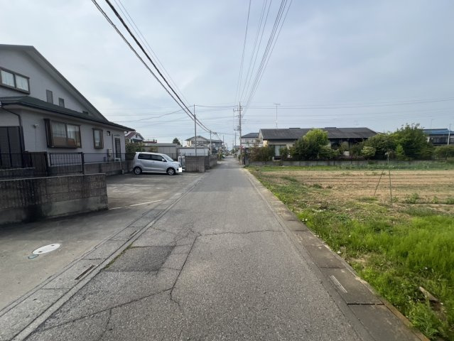【前面道路含む現地写真】 | 深谷市蓮沼　450万　土地
