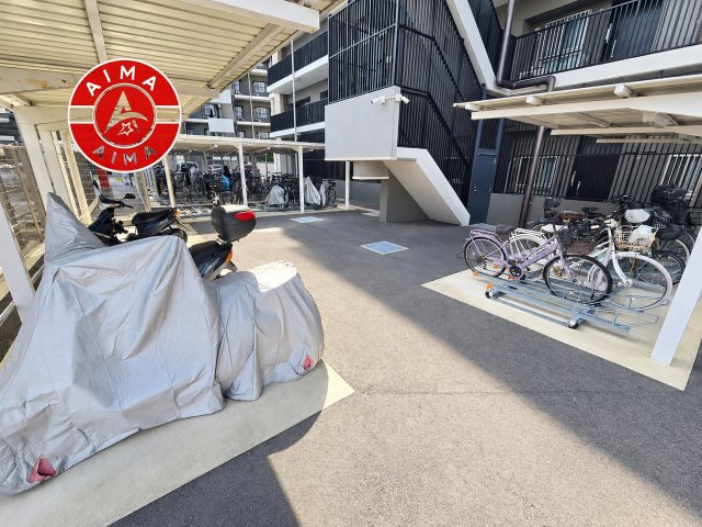 ブライトクロス博多SOUTHの駐輪場|敷地内駐輪場です。