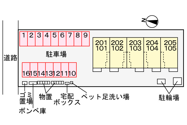 ルシエールの区画図