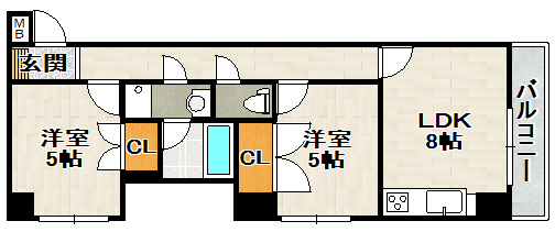 メゾンド中山の間取り