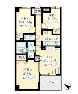 ディコーラムの間取り
