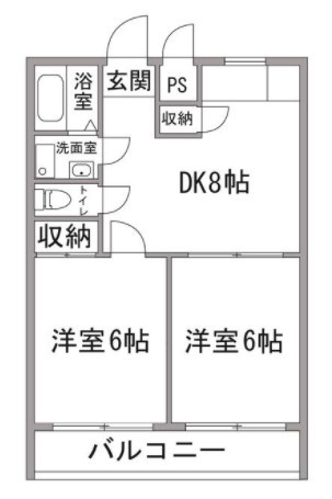 プラザ西調布の間取り