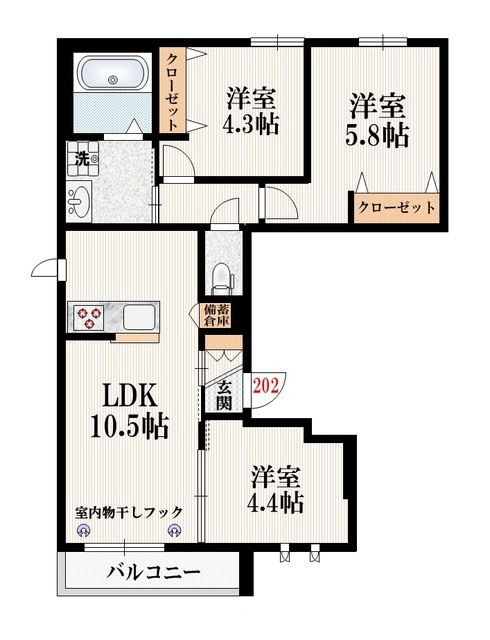 Ｔｈｅ　Ｒｅｓｉｄｅｎｃｅ　成城の間取り