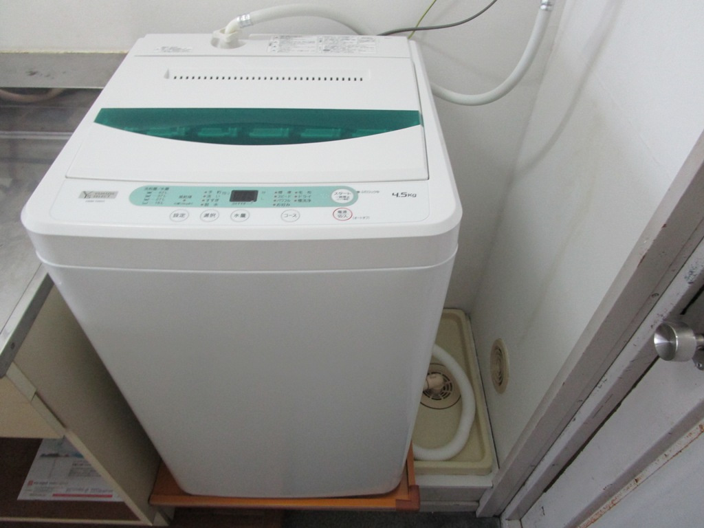 洗濯機が付いています♪
