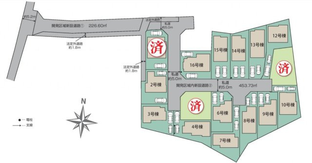 『八王子市新築戸建て』八王子市石川町3238【仲介手数料無料】の区画図|～仲介手数料無料☆八王子ひなた不動産～八王子市石川町　新築戸建て