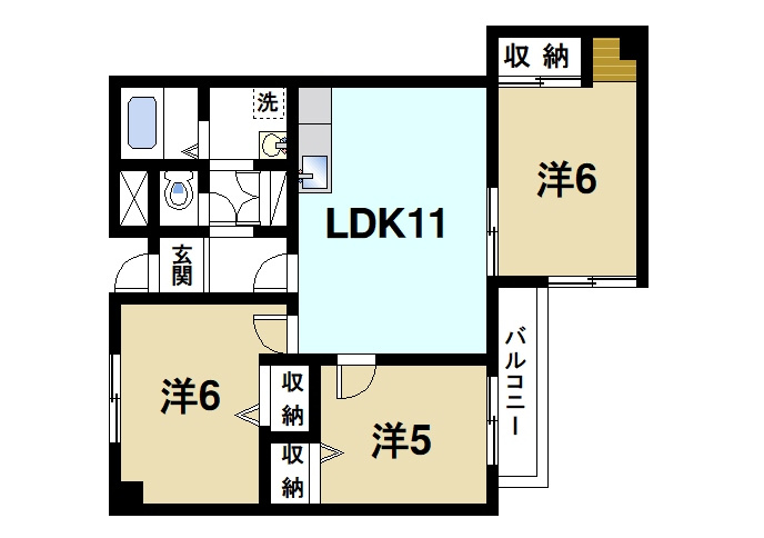 サンフェアリーⅢの間取り|間取りです