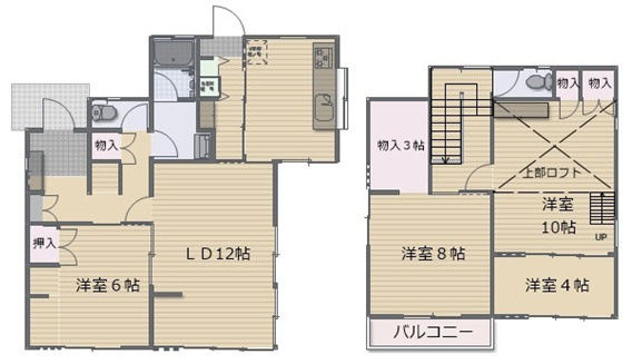【間取り】 | 前橋市富士見町時沢　中古住宅