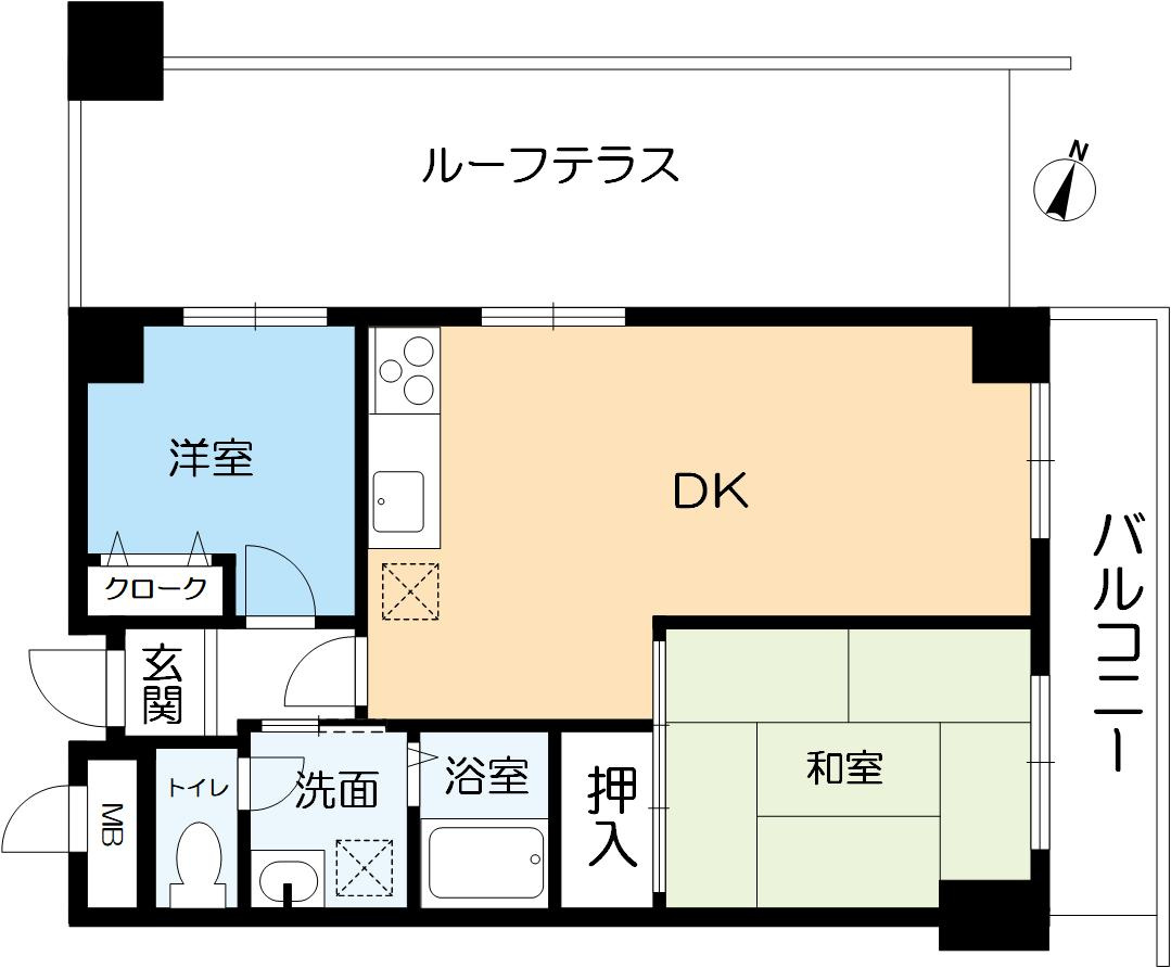 岡本ローズガーデンの間取り