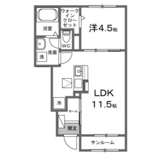 【間取り】 | ヒカルサ熊谷肥塚Ⅱ