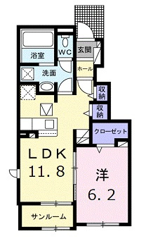 アールコートⅠの間取り