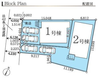 茅ヶ崎市柳島２丁目　新築戸建　全２棟の区画図|対象１号棟