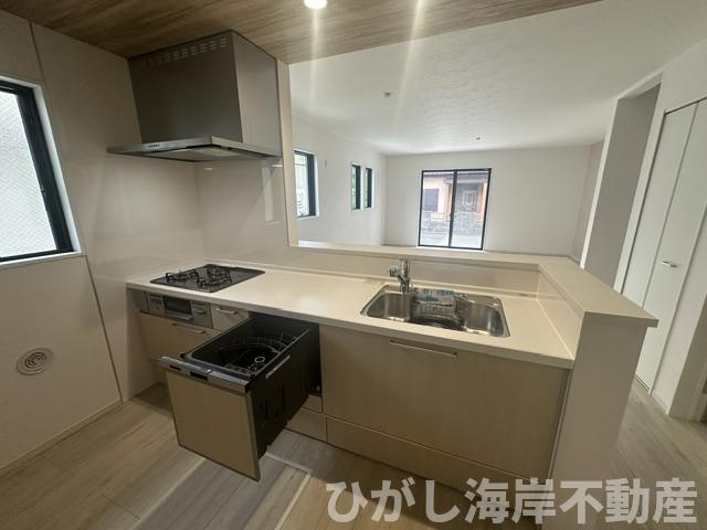 茅ヶ崎市柳島２丁目　新築戸建　全２棟のキッチン|キッチンスペース