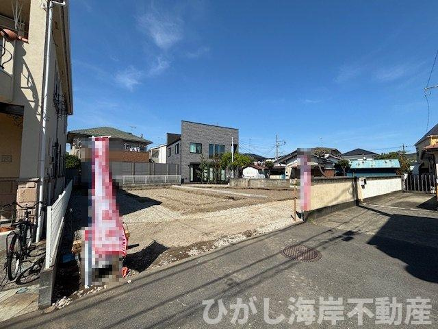 茅ケ崎市旭が丘　新築戸建　全２棟の外観|5月2日撮影　建築中　現地外観