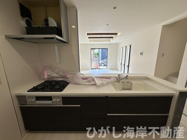 茅ケ崎市旭が丘　新築戸建　全２棟のキッチン|システムキッチン