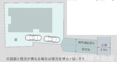 茅ケ崎市旭が丘　中古戸建の区画図|区画図